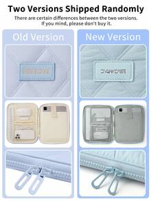 DANYCASE 11 吋平板電腦保護套 內襯緩衝 攜帶袋 適用於 iPad 10代 11代 10.9 Pro 11 7代 8代 9代 10.2 - 淺藍色 - 查看 8