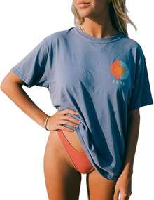 Women T-Shirts - 海軍橙 - 查看 1