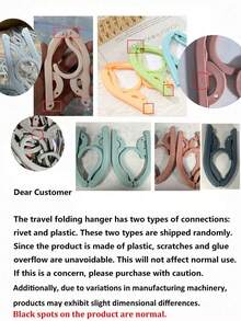1/3/5/8/10pcs Portable Foldable Travel Clothes Hangers, No Clips, Foldable Clothes Drying Rack, Anti-Slip Design, Suitable For Retail Stores, Essential Cruise Accessories (Random Color) - Multicolor - View 10