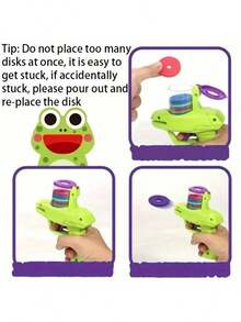 Battery-Free Interactive Cat Toy Launcher Set With Foam Discs - Manual Launcher For Pet Play And Exercise - Multicolor - View 5