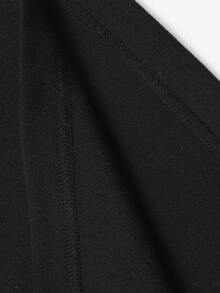 Men's Thermal Base Layer, High Neck T-Shirt, Long Sleeve Pullover, Suitable For Inner Layer Warmth, Street Fashion Top. Gift For Boyfriend, Husband - Black - View 9