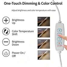 3.28FT-65.6FT Dimmable LED Strip Lights, 3 Color Modes, USB Powered, Cuttable Flexible Light Strip For Bedroom, Kitchen, TV Backlight, Cabinet And Home Decor - 3 Color Temperatures - View 5