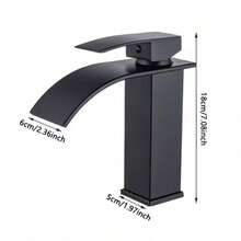 Modern Black, White & Gold 3-Color Bathroom Faucet, Durable Valve Core, Baked Paint Finish, Single Handle Hot & Cold Mixer Tap, Multi-Purpose Faucet For Vanity Sink, Basin, Kitchen And Bathroom - Multicolor - View 8
