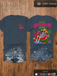 Women T-Shirts - 藏青色 - 查看 2