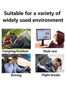 Portable Inflatable Nap Pillow, Outdoor Travel Portable Square Pillow Pad, Inflatable Small Seat Cushion, Lumbar Inflatable Pillow - Multicolor - View 9