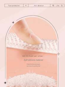 1/2/3 Pairs Silicone Heel Pads, Unisex Anti-Slip Heel Cushions, Anti-Slip Heel Patches, Heel Care Protection Pads, Shoe Accessories, Back To School Supplies - Clear - View 9