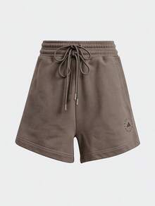 Adidas Women's Summer Fashion Minimalist Comfortable Loose Straight Leg Casual Sports Shorts IS1219 - Earthy Brown-grey - View 1
