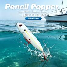 1/3pcs Lure Bait, Floating Pencil Lure Long Cast Freshwater Bass, Perch, Tuna Artificial Fish Bait Lure Set - Multicolor - View 7