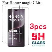 3pcs Curved Tempered Glass Screen Protector For Honor Magic 7 Lite/Magic 7 Pro/Magic 8 Pro/HONOR 400 Pro/HONOR 200/HONOR 200 Pro/Magic V3/Magic V5, Bubble-Free, Scratch-Resistant, Full Coverage, High Definition, 9H Curved Tempered Glass Screen Protector - Clear - View 2
