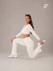 Women Sports Sets - Pearl White - View 7