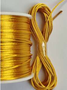 Silk Thread Satin Cord 2mm - 5 Meters Various Colors - 金色 - 查看 1