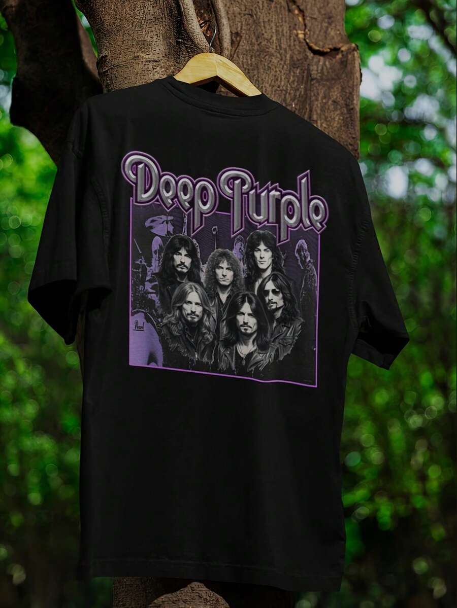 Unisex dunkelviolett T Hemd,Weich und bequem,Geeignet für alle Jahreszeiten,Es ist unverzichtbare Casual-Streetwear.,Vielseitiger Stil, geeignet für jede Jahreszeit,Wirtschaftlich und erschwinglich. - Schwarz - Übersicht 1
