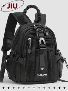 Multi-Compartment Casual Nylon Women's Backpack; Multi-Functional Commuter Day Bag; Multi-Pocket Lightweight Travel Bag; School Bag, Anti-Theft - Multicolor - View 2