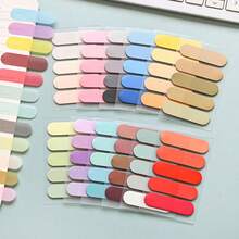 100sheets Transparent Sticky Notes Self-Adhesive Bookmarks Annotation Reading Book Transparent Labels Cute Stationery Back To School Must Have - one-size - View 11