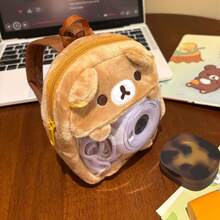 Rilakkuma Cute Relaxed Bear Pencil Case Transparent Ita Bag Student Storage Bag Handheld Girls Makeup Bag Camera Bag - Multi-color - View 3