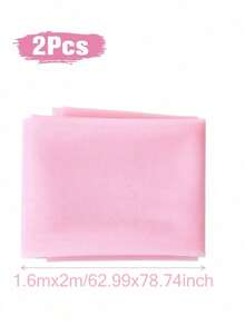 2pcs-Pink Tulle Backdrop Curtains For Party Wedding Chiffon Sheer Backdrop Curtains For Shower Birthday Photo Booth Background Decor - Pink - View 9
