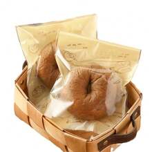 50 peças/100 peças Sacos Autoadesivos Transparentes para Torrada Fatiada, Rosquinha, Bagel e Pães Pequenos, Sacos Autosselantes para Assar - Transparente - Visão 4