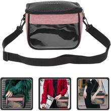 Small Pet Carrier Bag Shoulder Outdoor Carrier For Hamsters, Sugar Gliders & Flying Squirrels Portable Small Pet Travel Bag - Pink - View 5