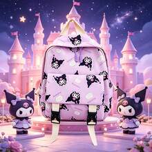 1PC [Fashion Backpack]Back To School Season New Sanrio Series Hello Kitty Backpack, Fashionable Pocket Cat Campus Universal Backpack For Travel And Outings, Fashionable Multi-Functional Printed Design Backpack - A - View 5
