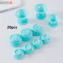 10 pezzi/20 pezzi/30 pezzi/40 pezzi Bigodini senza calore, Bigodini in silicone morbido, Bastoncini per arricciare i capelli durante la notte, Strumento per acconciatura ondulata - Multicolore - Visualizzare 18