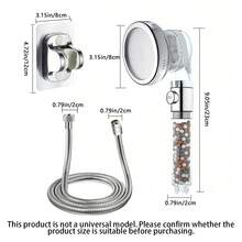 Tatukiko Hard Water Specific Filter Shower Head With Stop Function; High-Pressure Four-Mode Shower Head With Built-In Powerful Spray Function For Cleaning Corners, Bathtubs, And Areas Around Pets; Soft Water Handheld Shower Head That Removes Chlorine - Multicolor - View 3