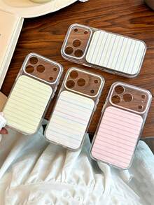 Cute Colorful Stripes Pattern Phone Case Compatible With IPhone 18 Pro Max 18 Pro 17 Pro Max 17 Pro 17 16 Pro Max 16 Pro 16 15 14 13 Pro Max Y2K Simple Lovely Soft Clear Camera Protection Shockproof Back - Pink - View 6