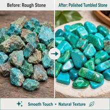 50g/100g/200g Natural Howlite Turquoise Polished Crystal Chips, Suitable For Plant Succulent Pot Vase Filler Decorative Stones, Terrarium Supplies, Small Fish Tank Pebbles Gravel Rocks, Home Decor DIY Handmade Jewelry Making Aquarium Display, Smooth M - Natural Turquoise Chips - View 8