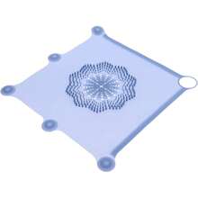 Silicone Bathroom Hair Catcher Drain Strainer With Curling Design, Easy To Clean Kitchen Hair Stopper, Blue Tub Drain Cover Bathroom And Kitchen Sink Accessories - 1 - View 11