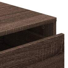 vidaXL Cassettiera, Mobile basso con 4 cassetti, Mobile per soggiorno, Mobile d'ingresso, Mobiletto, Rovere scuro 40x41x58 cm legno composito - Rovere scuro - Visualizzare 4