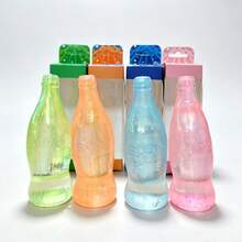 New Arrival Glitter Transparent Soda Bottle Squishy Toy, Slow Rebound Soda Pop Squeeze Fidget Toy, 4 Colors Cute Sparkling Drink Bottle Stress Relief Decompression Sensory Toy With Gift Box - Multicolor - View 2