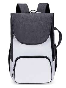 Multifunctional Badminton & Tennis Backpack, Fits 1-2 Rackets, Outdoor Sports Bag, Large White Tennis & Padel Bag With Shoe Compartment, 15.6" Laptop Sleeve, Mesh Pocket & Ball Bag - Durable Sports Racket Backpack For Men & Women, Multi-Sport Design Suitable For Pickleball, Gym, Travel, Sports Gear Bag | Sports Backpack | Durable Design - Multicolor - View 12
