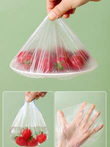 200/100/50/10pcs Stretchable Kitchen Food Wrap, Transparent Food Covers, Dust-Proof Food Lids, Kitchen Storage Accessories, Wardrobe Dust Covers, Refrigerator Storage Accessories, Kitchen Essential Tools, Gift - View 8
