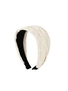 1pc Women's Solid Color Wide Headband, Multiple Colors Available, Suitable For Commuting, Travel And Daily Face Washing - Multicolor - View 10