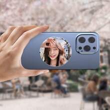 1 pieza Espejo convexo magnético para teléfono, espejo selfie trasero de gran angular giratorio 360°, espejo reflectante universal para lente trasera de teléfono con anillo magnético, adecuado para selfie y grabación de vlog - Multicolor - Ver 10