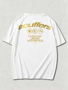 Men's Fashion T-Shirt, Short Sleeve, Round Neck, Double Layer Design, Made Of Pure Cotton Fabric - 樣式3 - 查看 3