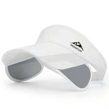Random Color Unisex Retractable Side-Shield Open-Top Hat, Breathable Outdoor Sun Hat, Suitable For Travel, Golf, Fishing, And Daily Wear - White - View 1