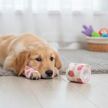 10 Rolls Fruit Pattern Pet Protective Bandage, Breathable Anti-Dirt Bandage, Dog Joint Protection, Paw Pad Protection Wrap, Suitable For Dog Foot Wrapping, Anti-Scratch - Multicolor - View 1