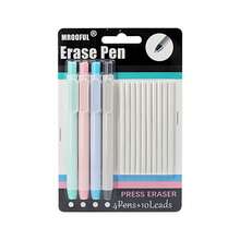 4PCS Eraser Pen Set With 10 Refill Eraser Cores, Press-Type Retractable Pencil Erasers, Refillable Correction Eraser Pens For Students, Artists, School, Office, Drawing, Sketching And Note Taking - Multicolor - View 15
