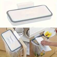 1pc RV Kitchen Trash Can With Lid, Heavy Duty Portable Hanging Garbage Bin With White Lid Frame, Space-Saving, Suitable For RV, Camper, Boat, Bathroom, Manual Operation, Durable And Easy To Clean - Multicolor - View 2
