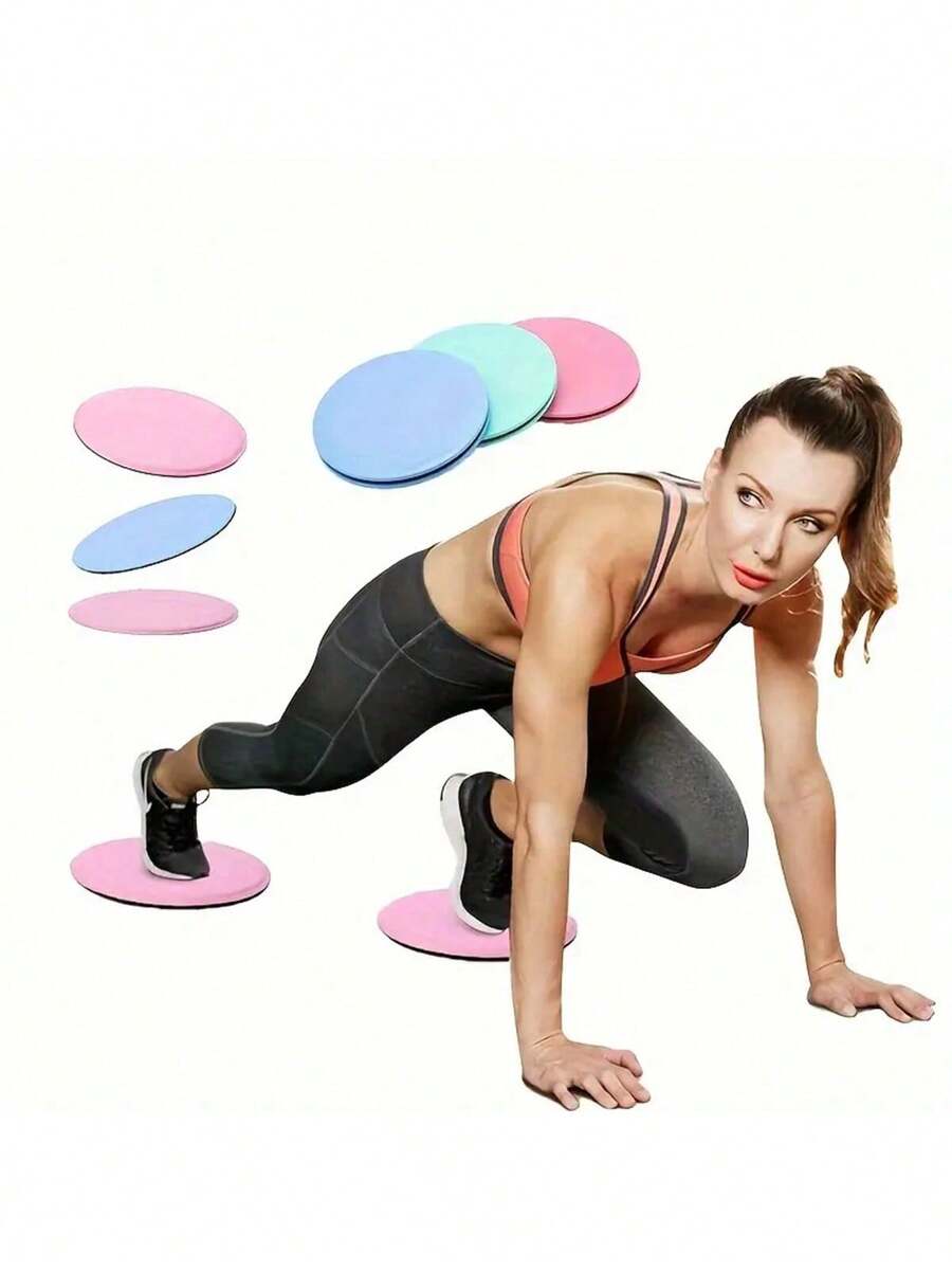 Pilates Gliding Discs Yoga Abdominal Muscle Fitness Foot Sliding Plate Waist Trainer Butt Liftocks Training Core Training Sliding Board
