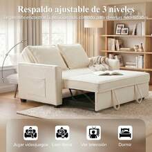 HOMCOM Futones - Beis - Ver 3
