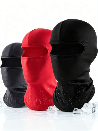 1 pieza o 2 piezas Conjunto de combinación de sombrero de sol y pasamontañas de unicolor unisex, máscara facial completa de un solo orificio para ciclismo, adecuado para salidas diarias, senderismo, vacaciones, pesca, protección solar y actividades al aire libre