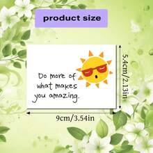 60pcs Inspirational Quote Cards - Uplifting Thank You Notes With Positive Affirmations & Mindfulness Messages, Encouragement Mini Memo Cards For Women & Men, Lunch Box Cards - Multicolor - View 6