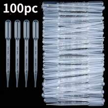 30/100pcs Transparent Plastic Droppers - 3ml Graduated Pipettes And Precision Measuring Tools, Suitable For Essential Oils, Perfumes, Liquids, Laboratory Supplies - Washable, Odorless, Precision Tools, Laboratory Supplies - White - View 12