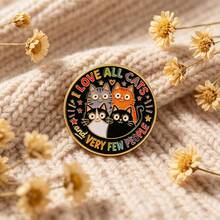 Funny Cat Quote Lapel Enamel Pins And Brooches Badge Pins For Backpacks Bags Backpack Cool Decoration Friend For Gifts - Multicolor - View 8