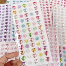 Multi-Color Gem Stickers - Heart-Shaped 3D Shiny Self-Adhesive Decorative Stickers, Suitable For Handmade Crafts, DIY Diamond Stickers, Phone, Laptop, Tablet Decoration, Birthday Gift Handmade Materials, Multi-Color Mixed, 3D Effect, Glossy Surface, Handmade, Scrapbook DIY Creative Stickers - Multicolor - View 2