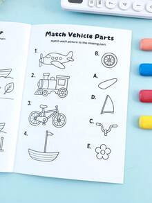 Children's Fun Find & Match Missing Matching Workbook, Early Education Cognitive Matching Coloring Book, Back To School Learning Support Material, Teacher Classroom Reward Notebook - Find the Missing Color - View 9