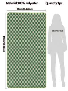 格紋珊瑚絨快乾柔軟舒適吸水格紋印花棋盤格浴巾 薄款不掉毛 家用成人情侶圍巾髮巾手巾面巾浴巾或冷氣房沙發小毯子 34*75 浴巾 1件或 70*140 浴巾 1件 浴巾套裝 1件 - 彩色 - 查看 13