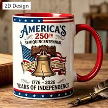 Mug For The 250Th Celebration Of, 2D Design Print,11oz Color Ceramic Mug - Red - View 1