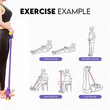 Multifunctional Elastic Resistance Band Pedal Stretcher For Leg Stretching Training, Portable Yoga Pilates Fitness Equipment - Multicolor - View 4
